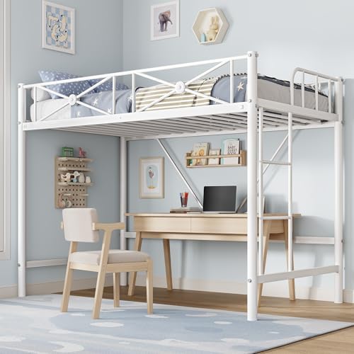 Garvee Metal Loft Bed Twin Size