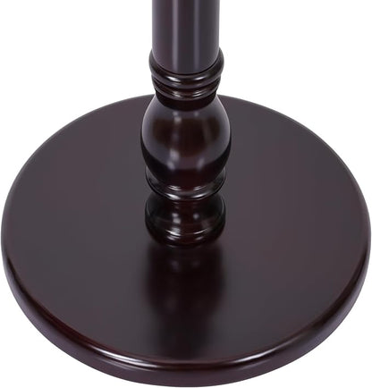 Bekrvio Tree Coat Rack Freestanding with Round Base, Red Brown | Unique Coat Hanger Stand, Heavy Duty Standing Coat Rack, For Jacket, Hat, Bags For Entryway / Hallway / Bedroom