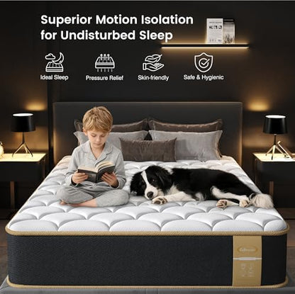 Luxury Twin Mattress 10 Inch Hotel Collection Hybrid Twin Size Bed in a Box