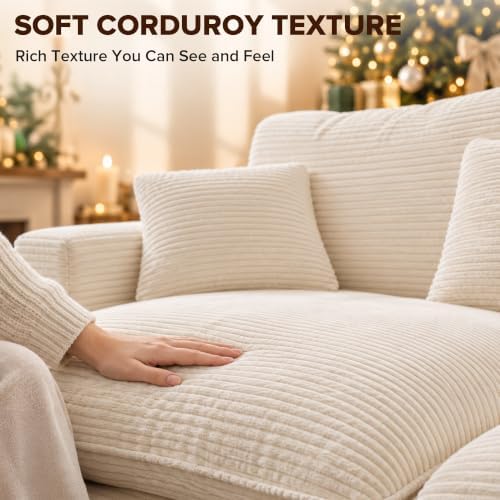 140“ Oversized Modular Sectional Sofa, U Shaped Cloud Couches with Ottomans
