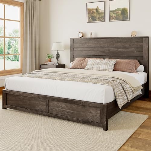 Albott Farmhouse Full Platform Bed with 49" Headboard & Footboard