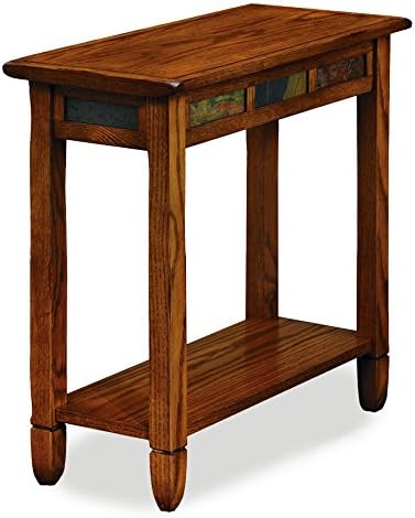 Leick Home Sibley End Table, 12", Rustic Oak