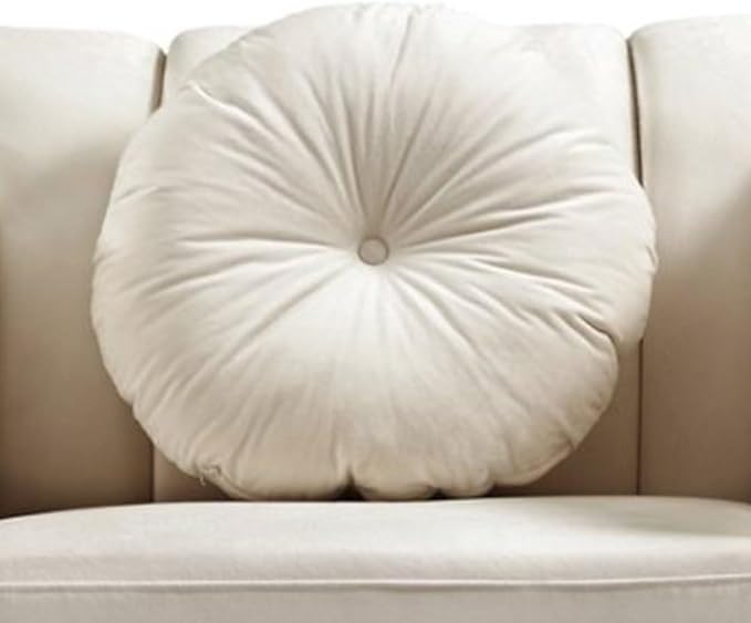 Sectional Sofa Set, Microfiber Chesterfield Upholstered Sofas Loveseat Couch Chair Sets with Style Button Tufted, Scroll Arms and Nailhead for Living Room, Office, Apartment, White,S