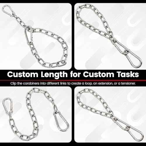 sprookber 25" Hanging Swing Chain,1000 lb Capacity,6 mm 304 Stainless Steel