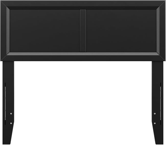 AFI, Sophia Adjustable Modern Twin Wood Headboard, Black