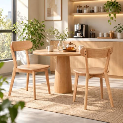 Single Oak Dining Chair, Natural Wood Finish