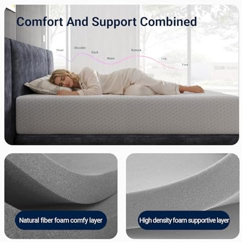 Avenco Full Size Mattress 12 Inch, Medium Firm Memory Foam Mattress