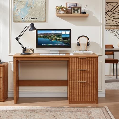 LEYAOYAO Office Desk 48" With 3 Drawers Storage File Cabinet