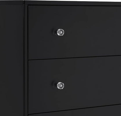 Delta Children Bowie 3 Drawer Dresser with Changing Top, Black Ebony