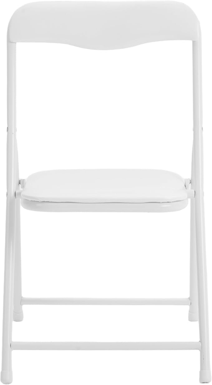 Flash Furniture Mindy Kids 5-Piece Folding Square Table and Chairs Set for Daycare and Classrooms, Children's Activity Table and Chairs Set, White