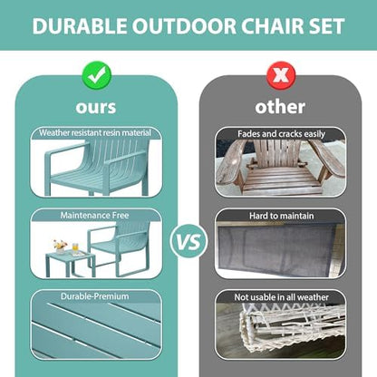 Outdoor Patio Furniture Set, Patio Chairs with Outdoor Table