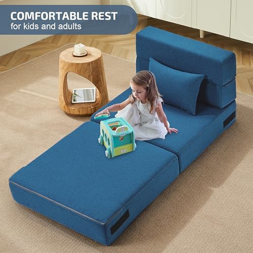 SUYOLS Folding Sofa Bed, 4 in 1 Foldable Mattress Sleeper Chair