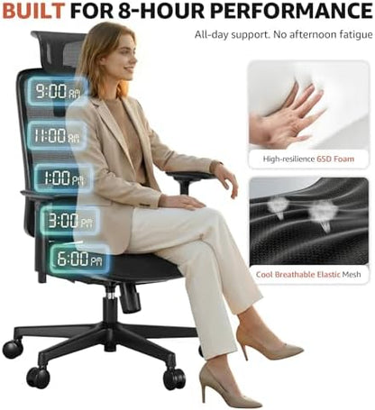 ErgoSift M1 Ergonomic Office Chair with Adjustable Headrest