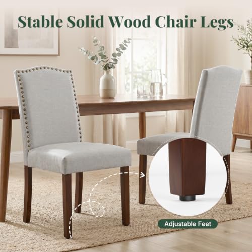 Dining Chairs Set of 2, Fabric Kitchen Chair for Living Room