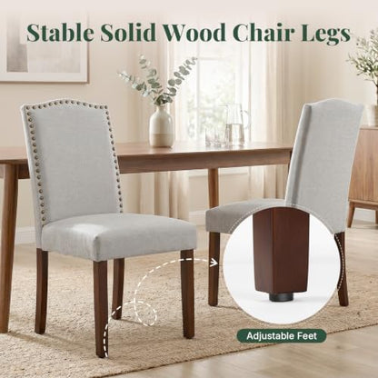 Dining Chairs Set of 2, Fabric Kitchen Chair for Living Room
