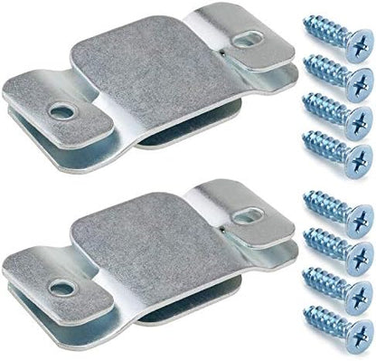 Cerpourt Metal Sectional Couch Connectors Furniture Interlocking,Sectional Sofa Fastener Software Bracket with Screws for Loveseat, Recliner, Chair or Chaise Lounge (4 Pcs)