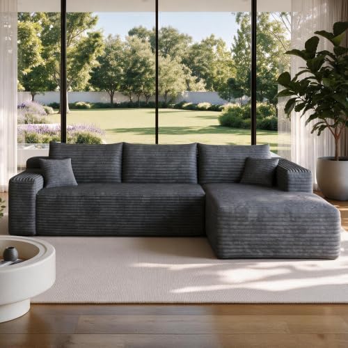 U Shaped Boneless Sectional Sofa Right Facing Cloud Couches