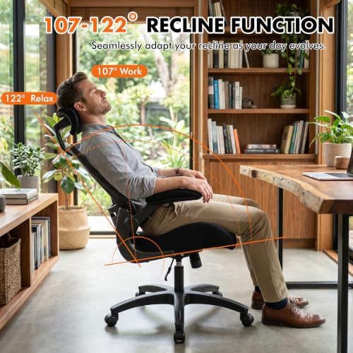 BOLISS 400lbs Chair Big and Tall Ergonomic Office Desk Chair with Wide Seat