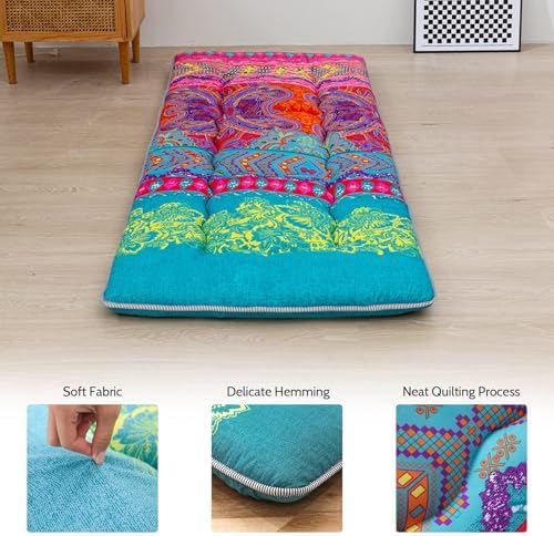 MAXYOYO Japanese Floor Mattress 4" Thick Small Size Foldable Futon Mattress