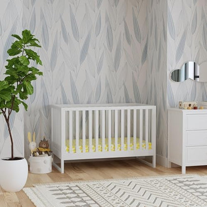 Davinci Hunter 3-in-1 Convertible Baby Crib, GREENGUARD Certified, White