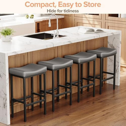 Compact 24 Inch Counter Height Bar Stools Set of 3