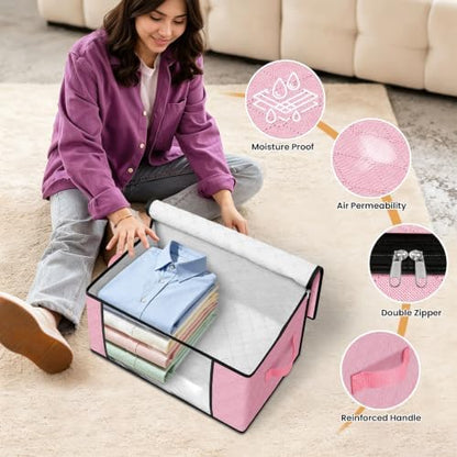 35L Closet Organizers, Foldable Under Bed Storage Containers