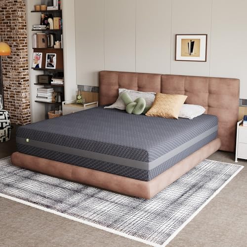 Novilla 14 Inch King Size Gel Memory Foam Mattress for Body Contouring