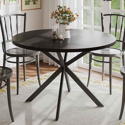 ChooChoo 47.2 Inch Round Dining Table for 4