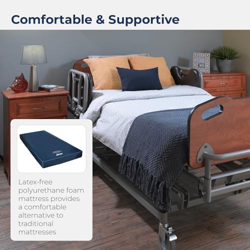 Drive Medical 15076 Decompressing Foam Mattress, 80 x 36 Inch, Blue