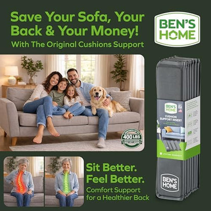 Sectional Couch Cushion Support Board, Sagging 67"+45" x 19.7"