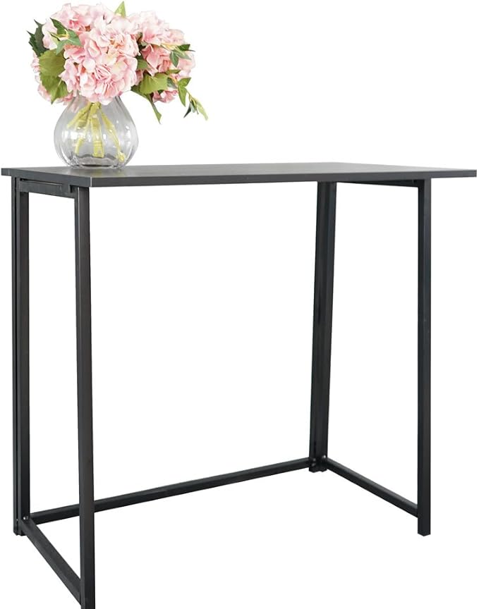 Ochine Modern 32" Folding Computer Desk, Space Saving Collapsible Desk for Home Office, Simple Laptop Writing Table for Working, Gaming Desk, 15mm Wood Material, 31.5 x 17.72 x 29.33 inches