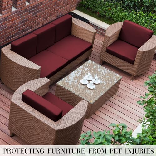 14PCS Patio Cushion Covers.Patio Furniture Couch SeatSlipcovers
