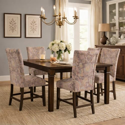 HomePop Parsons Dining Chair - Dark Grey Floral (Set of 2)