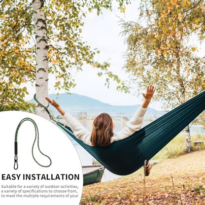 Heavy Duty Tree Swing Ropes, Hammock Tree Straps Hanging Kit, for Outdoor Swings Hammock Playground Set Accessories (6.75ft,81",Green,1Pack)
