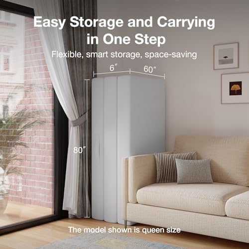 Novilla Foldable Mattress Full | 6 inch Folding Mattress Floor Sofa | Trifold Mattress Suitable for Murphy Bed, Day Bed, Camping, RV | High Support | Certified Material | 75"x54"x6"