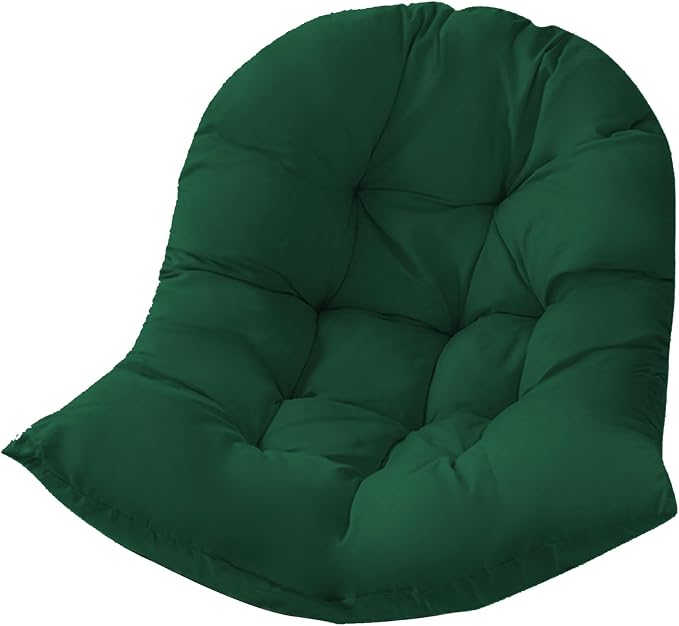 Hammock Swing Egg Chair Cushion Replacement, Hanging Basket Seat Pillow | Thick, 31.5 x 43.3 inches, High Elasticity Cotton, Soft Back Pads, Indoor, Outdoor, Garden, Office, Patio, Porch, Furniture