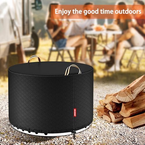 QH.HOME for Solo Stove Yukon 27"-29" Waterproof Smokeless Fire Pit Cover