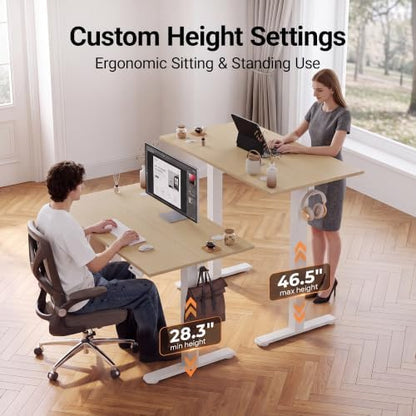 Claiks 55 x 24 Inch Nature Electric Standing Desk