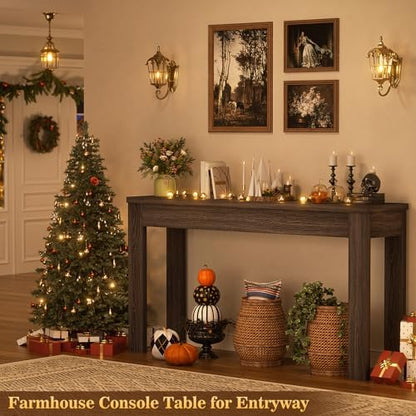 Armocity Console Table for Entryway, 47" Farmhouse Sofa Tables Narrow Long