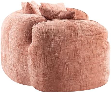 109" Curved Modular Boneless Sofa 4-Seat Compressed Foam Cloud Couch