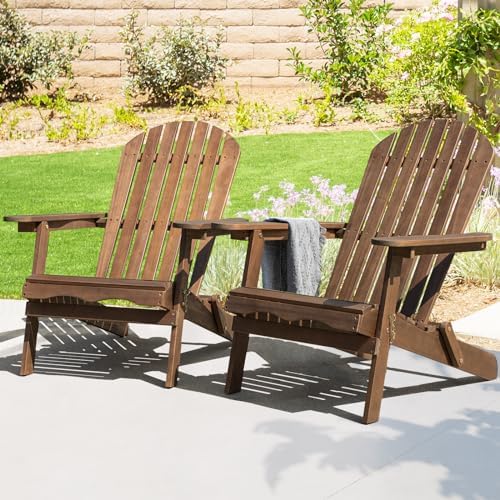 IDZO Outdoor Adirondack Chair Set of 2, Pre-Assembled Backrest - Gray