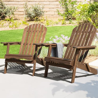 IDZO Outdoor Adirondack Chair Set of 2, Pre-Assembled Backrest - Gray