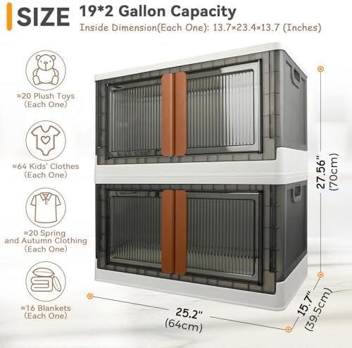 Storage Bins, Cabinet with Lids, Extra Large Useful Box