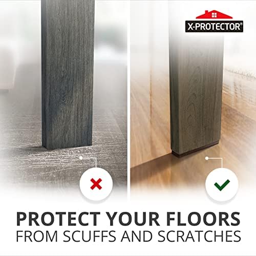 X-PROTECTOR Non-Slip Furniture Pads 8 PC 1”x 4” - Rubber Furniture Grippers