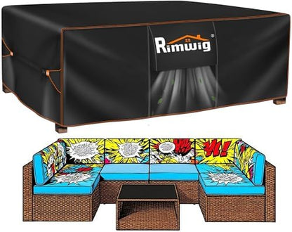 Patio Furniture Set Cover Outdoor Waterproof,120"L x 90"W x 35"H