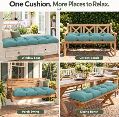 Waterproof Outdoor/Indoor Bench Cushion, 42 x 16 x 4 Inch