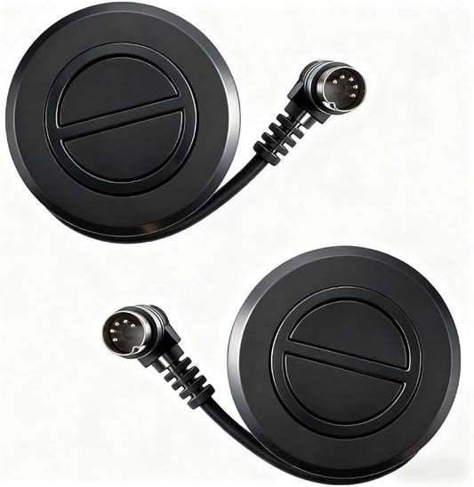 Podoy Electric Recliner Switch Replacement with 2 Button 5 pin Plug Universal Fixed Power Recliner Lift Chair, Stand Sofa with 90 Degree Plug Electric Round Hand Control Handset(2 Pack)