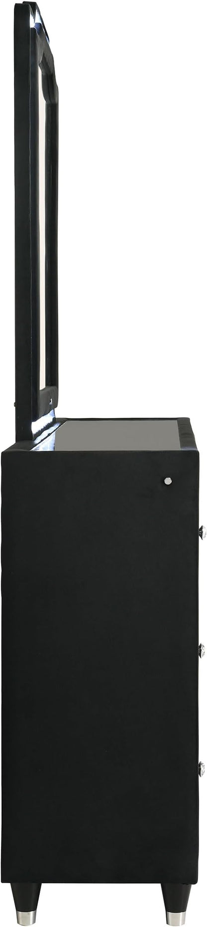 Coaster Home Furnishings Lorient 8-Drawer LED Dresser with Mirror Black 223163M