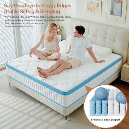 Queen Mattress, 14 Inch Memory Foam Bed in a Box, Cool Sleep