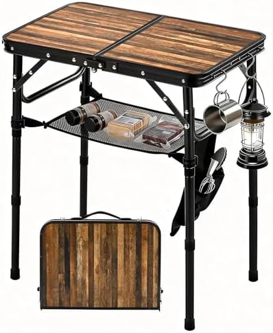 Folding Picnic Table 2ft Portable Camping Table, Extra Cloth Pouch
